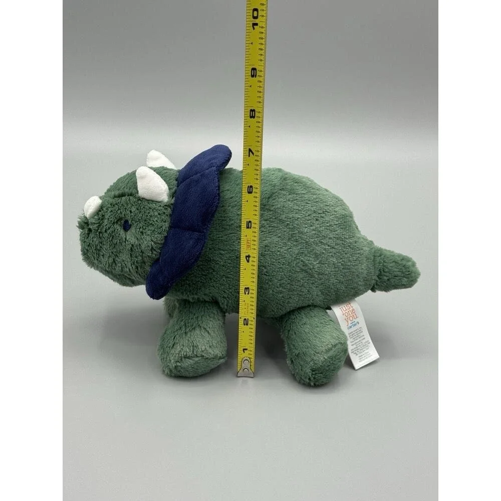 Carters Just One You Dinosaur Plush Green Triceratops Stuffed lovey #68340